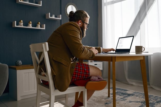 A person working on a laptop at home, possibly engaging in freelance work or side hustle activities. The setting should be comfortable and productive.