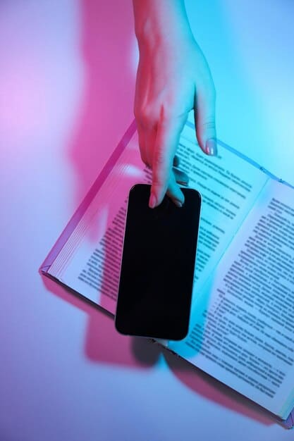 A close-up of a college application form being scanned by a holographic AI interface. The interface highlights keywords and patterns in the student's essays and transcripts, depicting AI at work in the admissions review process.
