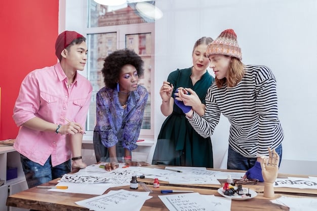 A group of female engineering students working together on a complex design project using CAD software in a modern university lab. The focus is on collaboration and problem-solving skills in a STEM environment.