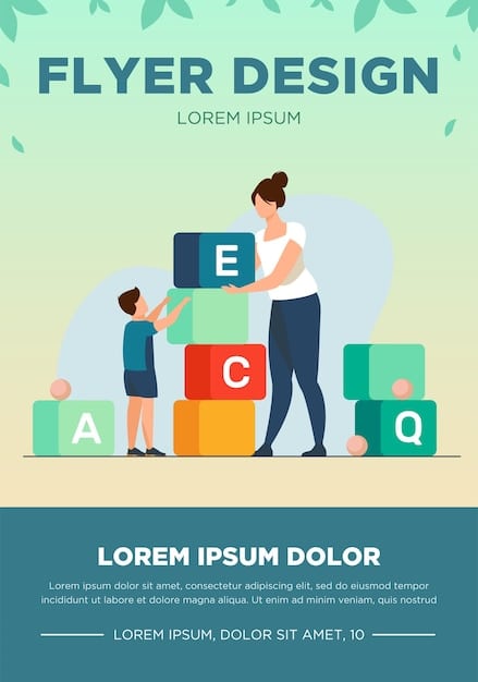 A child happily stacking blocks under the supervision of a teacher, highlighting hands-on learning and developmental milestones achieved through early childhood education.