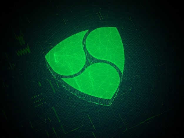 A digital representation of a shield protecting networked systems, with binary code flowing in the background, symbolizing cybersecurity and data protection. Color palette: greens and blues.