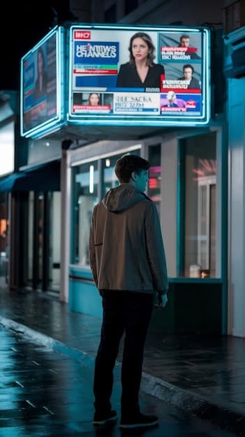 A split-screen image showing a person creating content on TikTok overlaid with a news broadcast discussing the latest viral trend, illustrating the interconnectedness of social media trends and mainstream media.