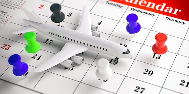 A calendar with several dates circled, highlighting the best weeks and months to book cheap flights.