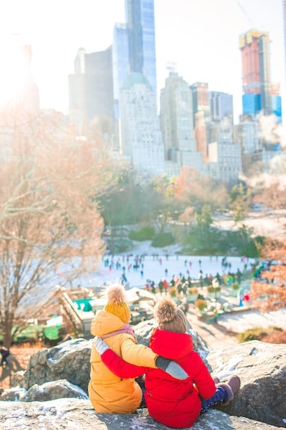A serene, crowd-free scene from a popular US tourist spot during the off-season, such as a quiet beach in summer or a snow-covered park in winter. The photo illustrates the benefits of traveling during less busy periods.