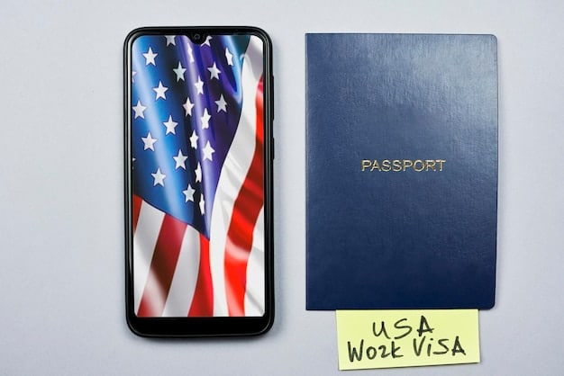 A close-up of a US passport with various visa stamps, symbolizing the complexity of US immigration laws for digital nomads.