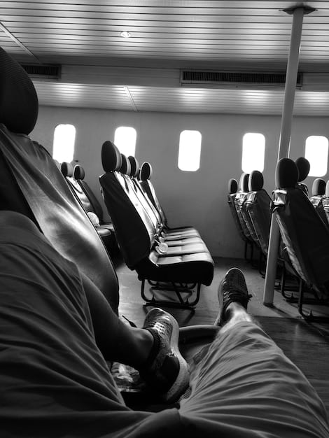 An image showing the interior of a budget airline, with passengers seated comfortably and overhead compartments filled with luggage. The scene captures the no-frills but functional experience of flying with a budget carrier.