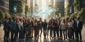 Diverse group laughing, understanding American humor nuances