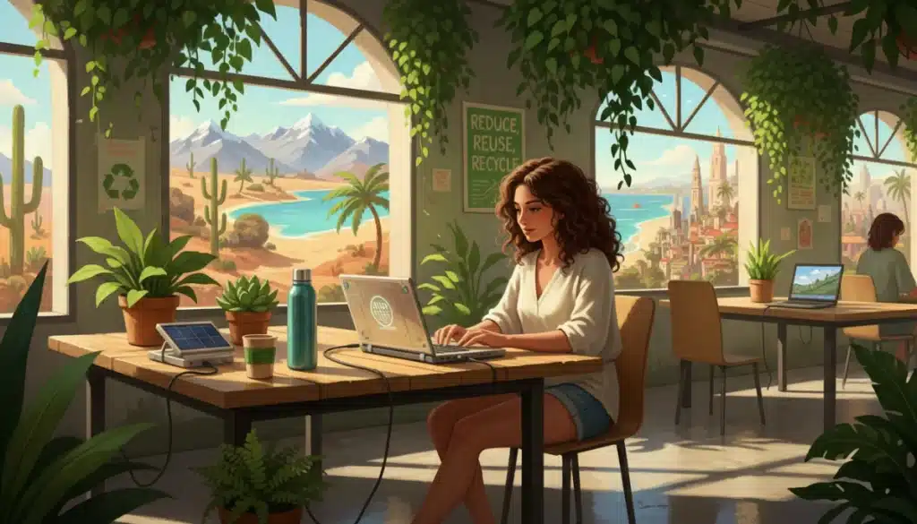 Minimizing Environmental Footprint: US Digital Nomad Guide 2026